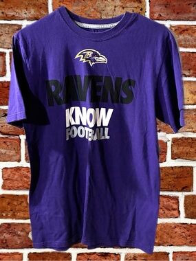 NFL Purple Baltimore Ravens "Ravens Know Football" T-Shirt